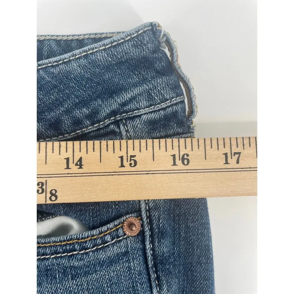 American Eagle Jeans Favorite Boyfriend SIZE 10 (30x28) Stretch Flare